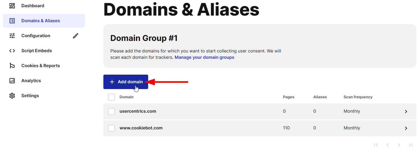 Add domain(s)