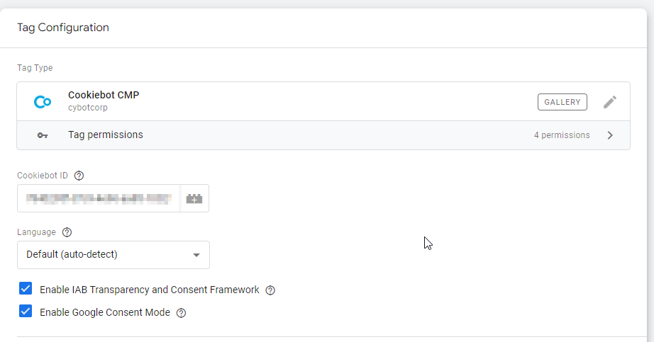 Implementing Google Consent Mode – Cookiebot Support