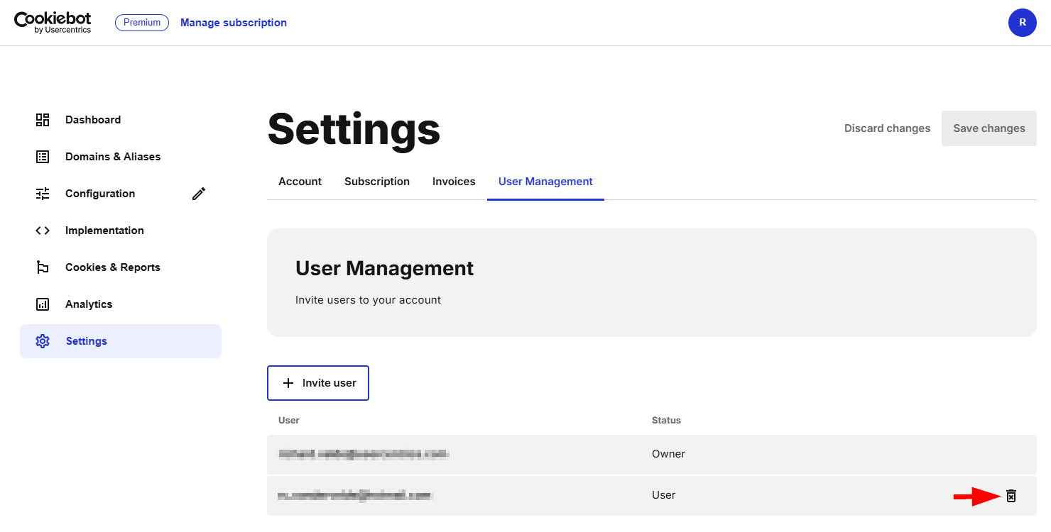 Remove user