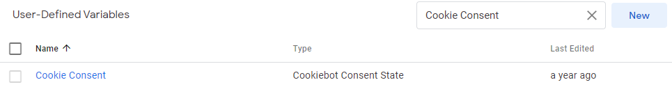 Cookie Consent variable
